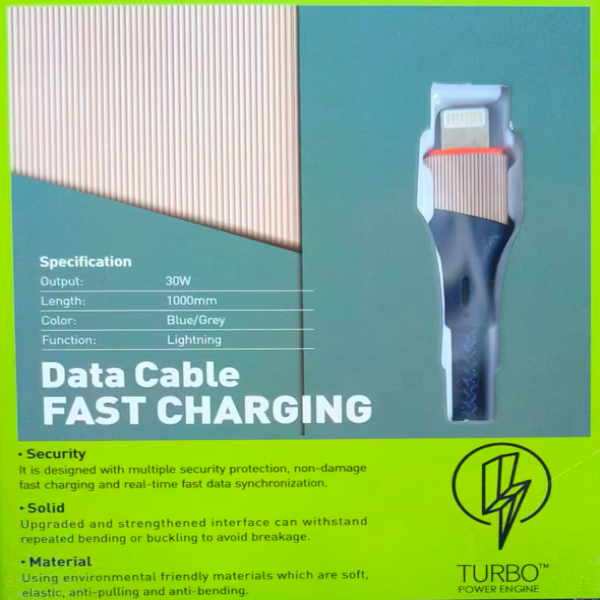 Salpido USB Lightning 30W Aluminum Alloy 1M Fast Charging Sync Cable 1 Year Warranty