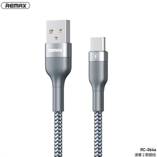 Remax Rc-064A 1Meter USB Type-C Charging Data Cable 2.4A Mobile