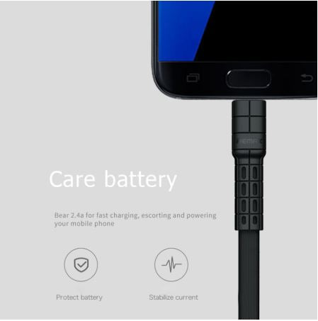 Remax Rc-116m 1Meter Micro USB Charging Data Cable 2.4A Mobile / IPCAM