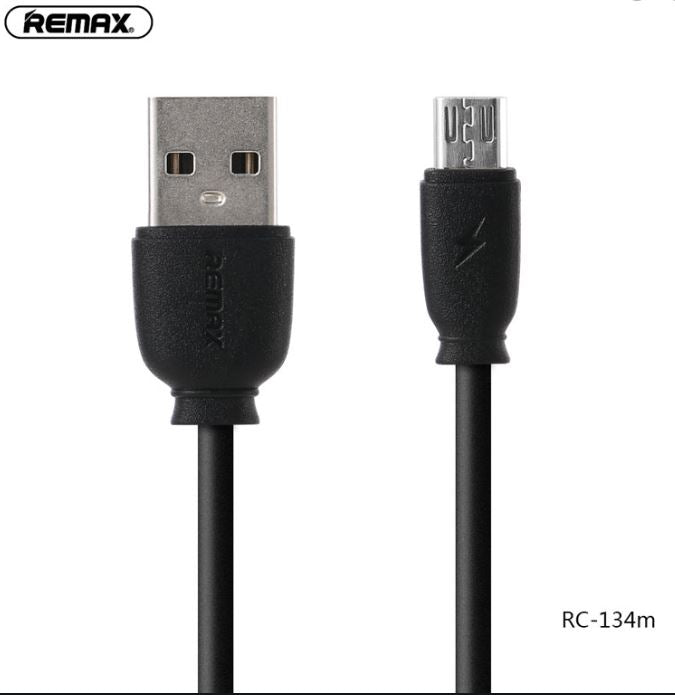 Remax Rc-134m 1Meter Micro USB Charging Data Cable 2.1A Mobile / IPCAM