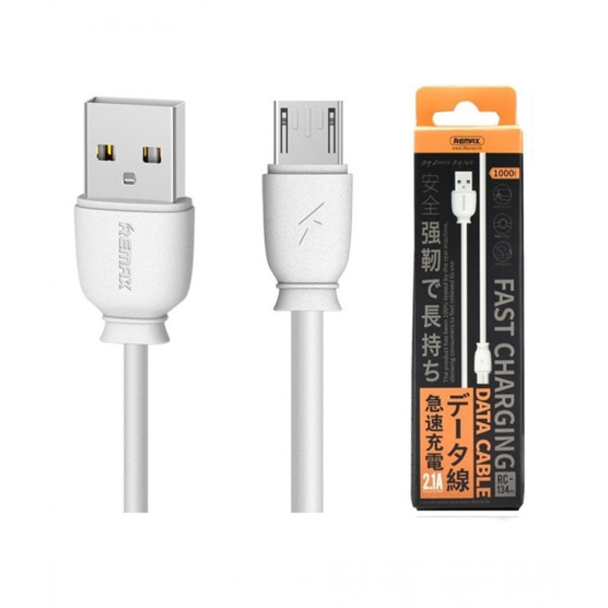 Remax Rc-134m 1Meter Micro USB Charging Data Cable 2.1A Mobile / IPCAM