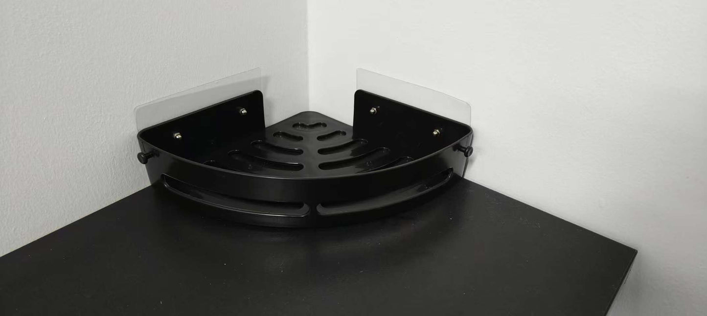Triangular Corner Wall-Mounted Screwless Storage Basket 1099