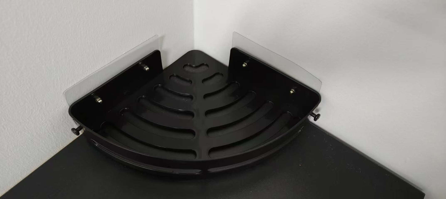 Triangular Corner Wall-Mounted Screwless Storage Basket 1099