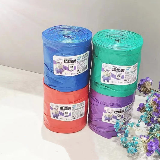 Extra Thick Flat-Top Octagonal base Garbage Bag Trash Bag 46x52 5.5gram 20pcs/Roll Bundle Pack