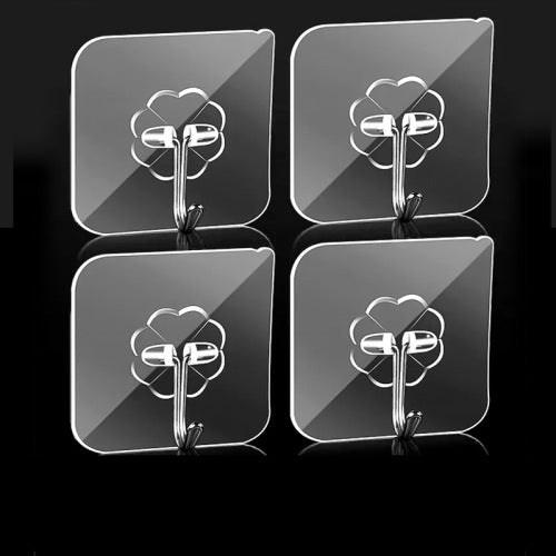 High Quality Screwless Power Patch With Hook Four-Leaf Clover Design 0.5mm 3kg 10Pcs/Pack