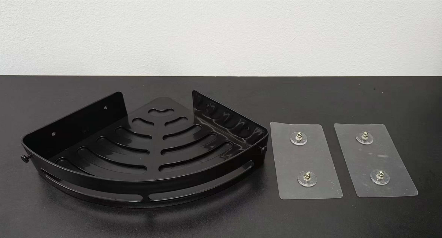 Triangular Corner Wall-Mounted Screwless Storage Basket 1099