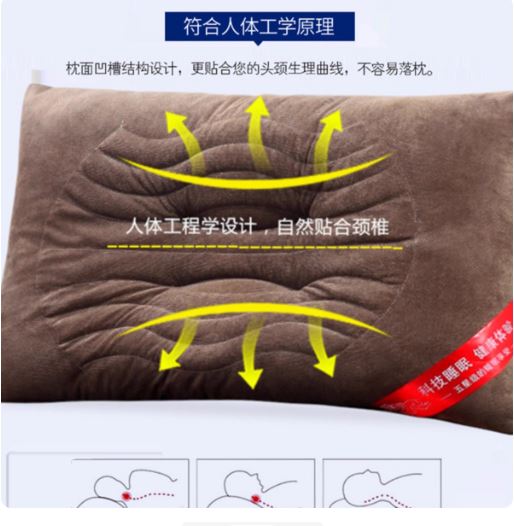 Luxury Hotel Collection 750g Negative Ion Pearl Cotton Contour Pillow Core