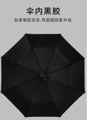 8 Bone High Quality Anti-UV Portable Foldable Rainy Or Sunny Umbrella With Cover