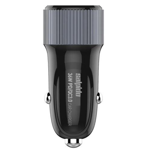 Salpido 38W Car Charger QC3.0 +PD3.0 Dual USB Fast Charger With USB TO USBC 1M Cable 1 Year Warranty