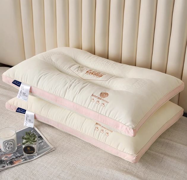 5 Star Hotel Quality Ergonomic 1kg 3D Nylon-Cotton Contour 40x70 Soft Medium Pillow