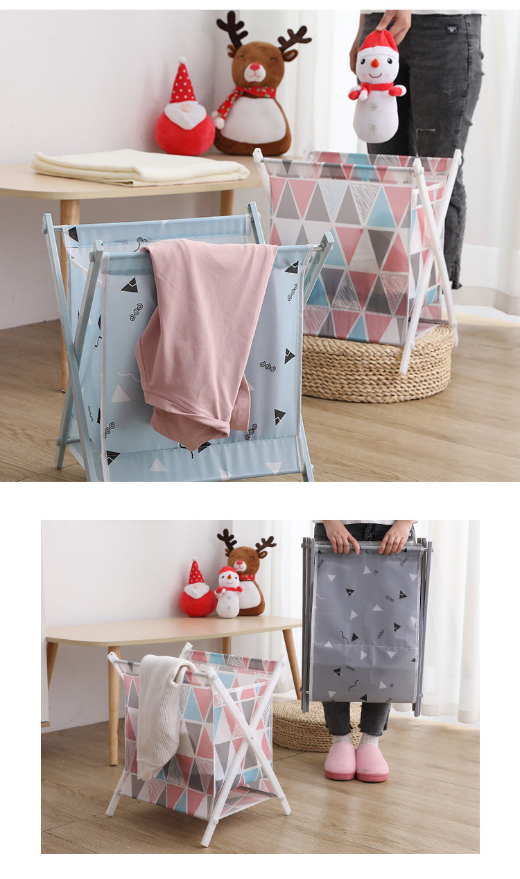 Waterproof Foldable Laundry Basket Dirty Clothes Organizer Storage Bin Tool Free Assembly