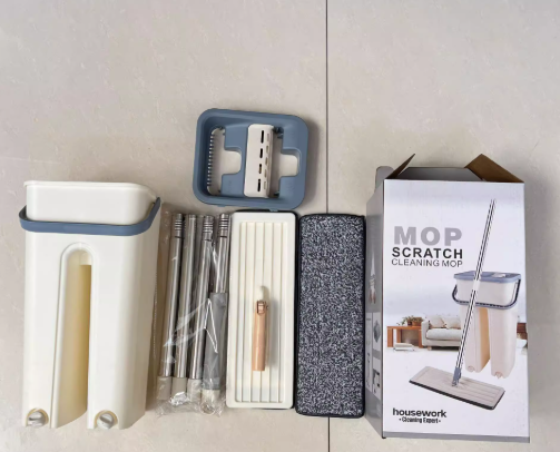 Hands-Free Flat Top Magic Cleaning Mop With Bucket