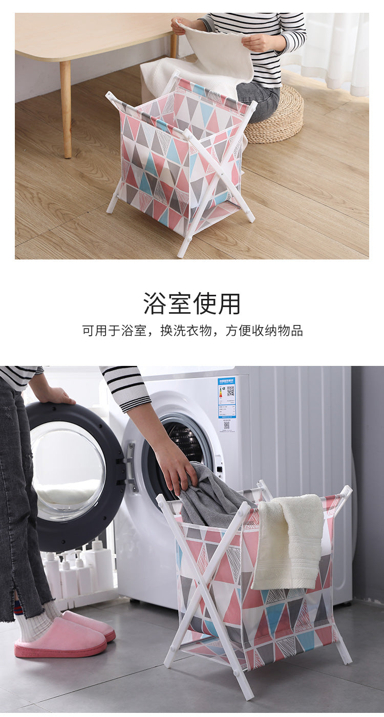 Waterproof Foldable Laundry Basket Dirty Clothes Organizer Storage Bin Tool Free Assembly