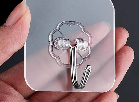 High Quality Screwless Power Patch With Hook Four-Leaf Clover Design 0.5mm 3kg 10Pcs/Pack