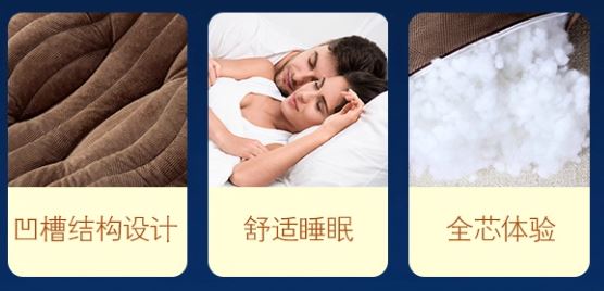 Luxury Hotel Collection 750g Negative Ion Pearl Cotton Contour Pillow Core