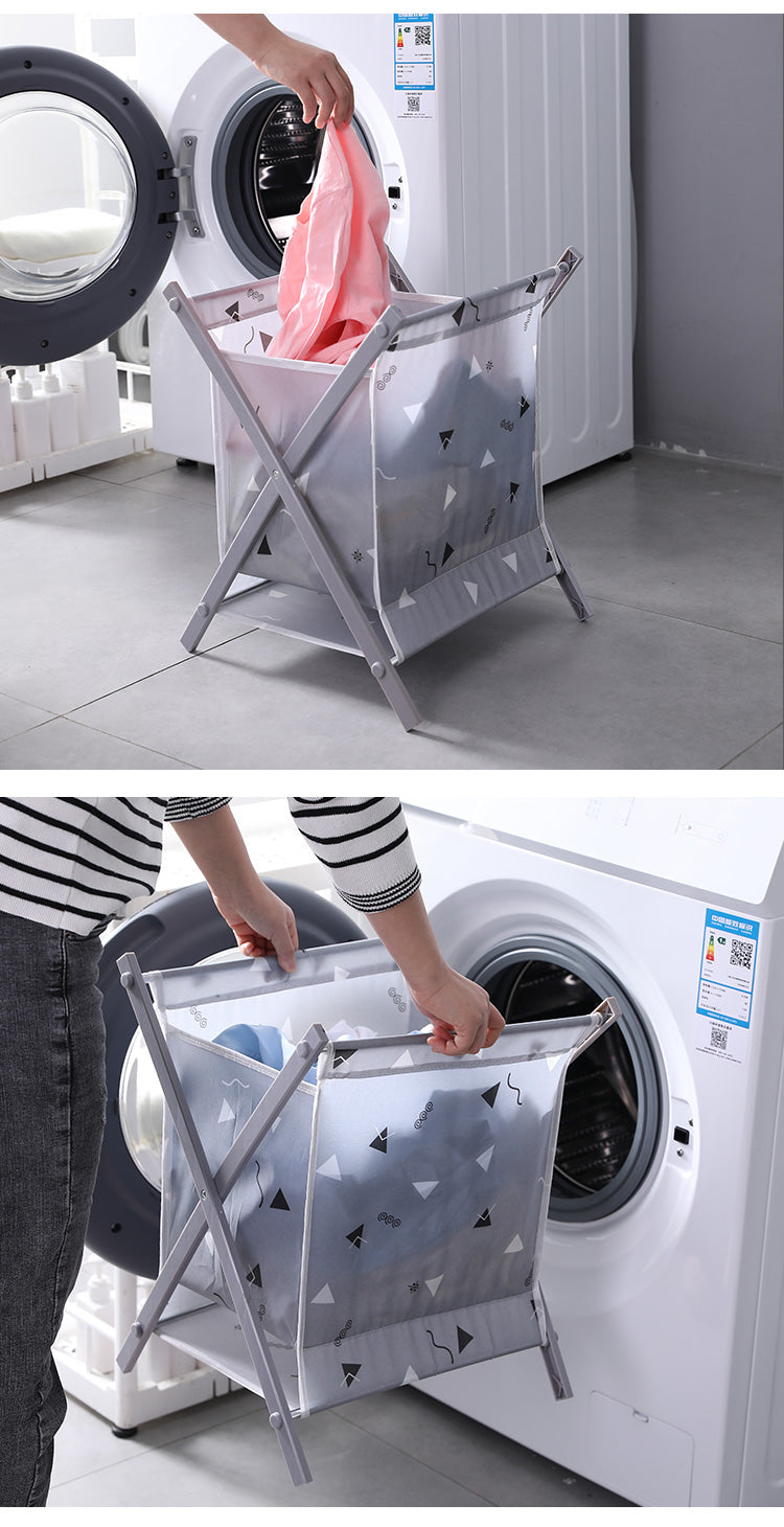 Waterproof Foldable Laundry Basket Dirty Clothes Organizer Storage Bin Tool Free Assembly