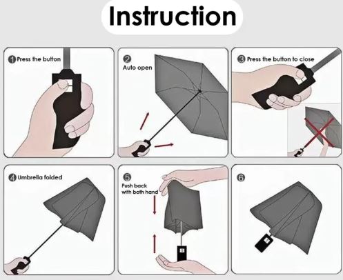 8 Thick Bone High Quality Anti-UV Portable Foldable Automatic Rainy Or Sunny Umbrella With Cover