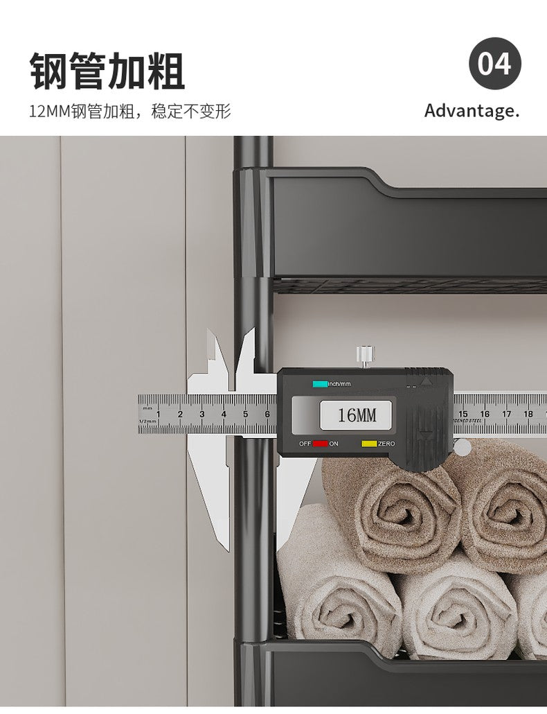 Tool Free Assembly 2 Layer Big Over Toilet Storage / Bathroom Shelves and Organizer With Hook