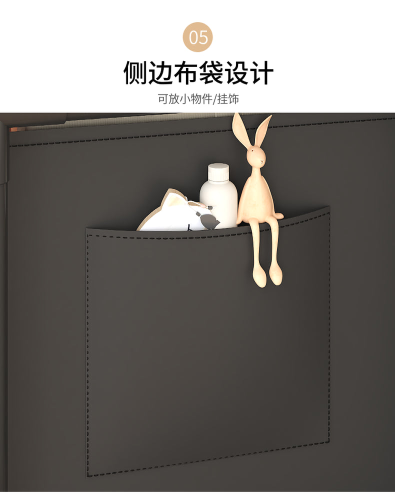 2 Layer (1 Layer Shelf + 1 Layer Basket) Dirty Clothes Hamper / Basket With Roller and Handle Tool Free Assembly