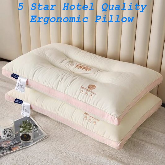 5 Star Hotel Quality Ergonomic 1kg 3D Nylon-Cotton Contour 40x70 Soft Medium Pillow