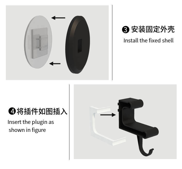 Multi function Screwless Wall Mounted Single Rod Towel Rack With Hook 50cm