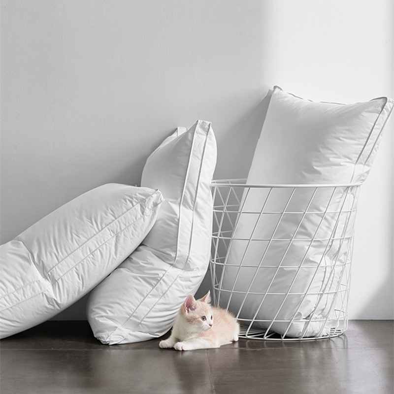 5 Star Hotel Quality 1500g Pure Feather Fiber 40x70 High Pillow