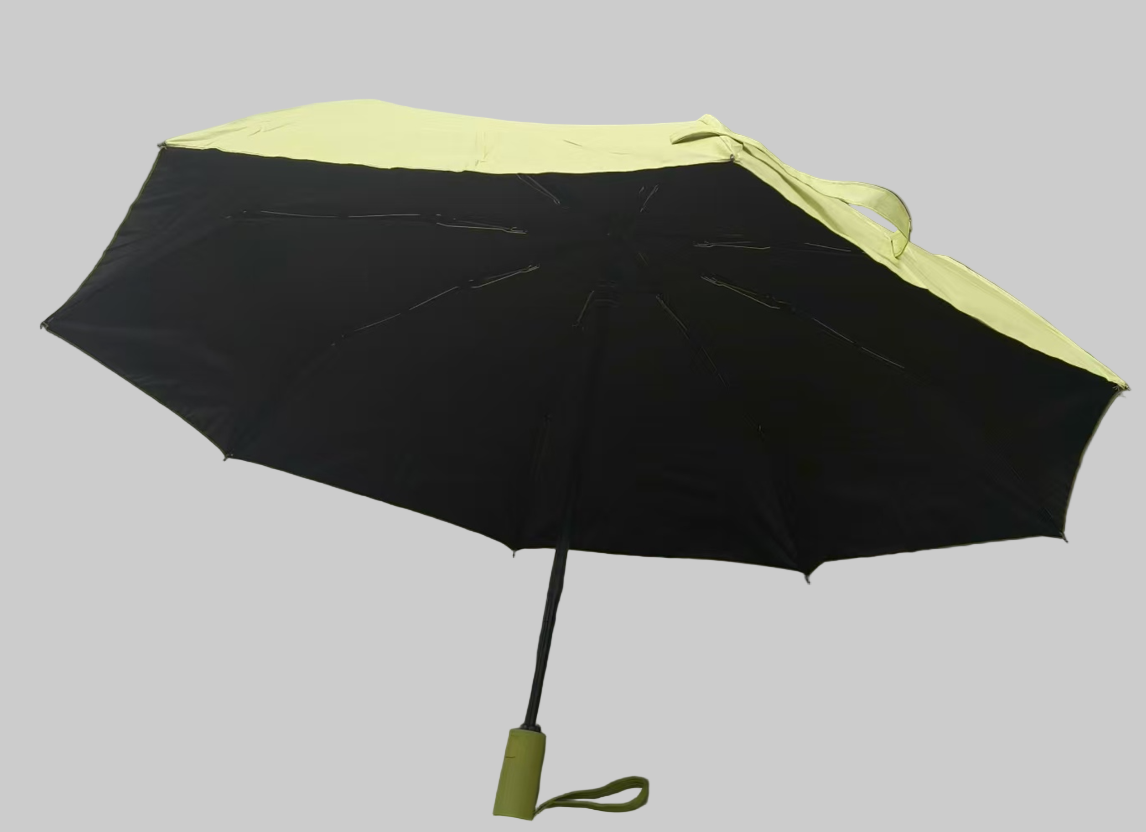 8 Thick Bone High Quality Anti-UV Portable Foldable Automatic Rainy Or Sunny Umbrella Flat Handle With Cover