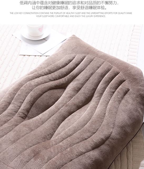 Luxury Hotel Collection 750g Negative Ion Pearl Cotton Contour Pillow Core
