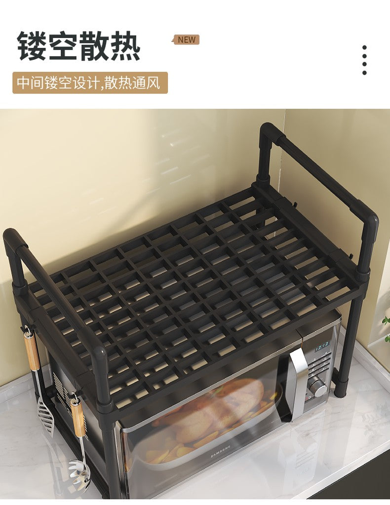 Microwave Heavy Duty 2 Layer Multifunction Shelves Tool Free Assembly