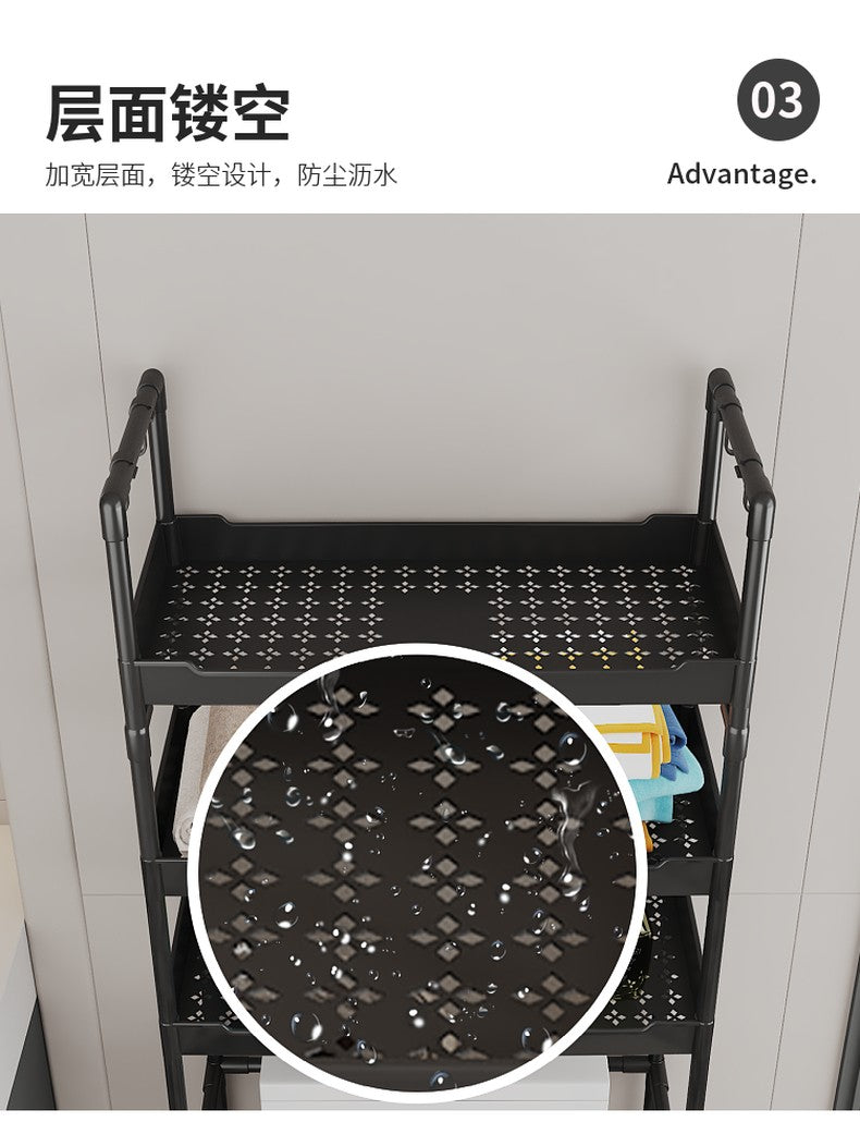 Tool Free Assembly 2 Layer Big Over Toilet Storage / Bathroom Shelves and Organizer With Hook